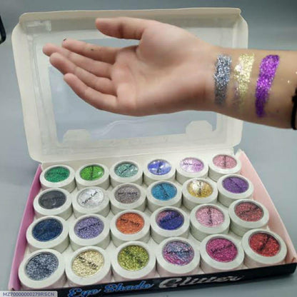 12 Pcs Glitter Shimmer Eyeshadow