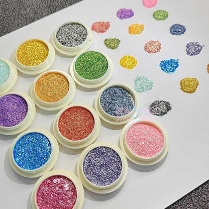 12 Pcs Glitter Shimmer Eyeshadow