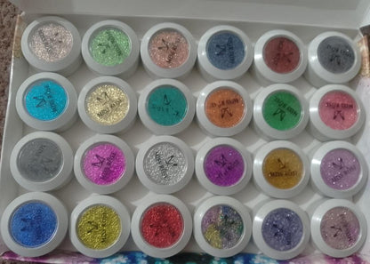12 Pcs Glitter Shimmer Eyeshadow