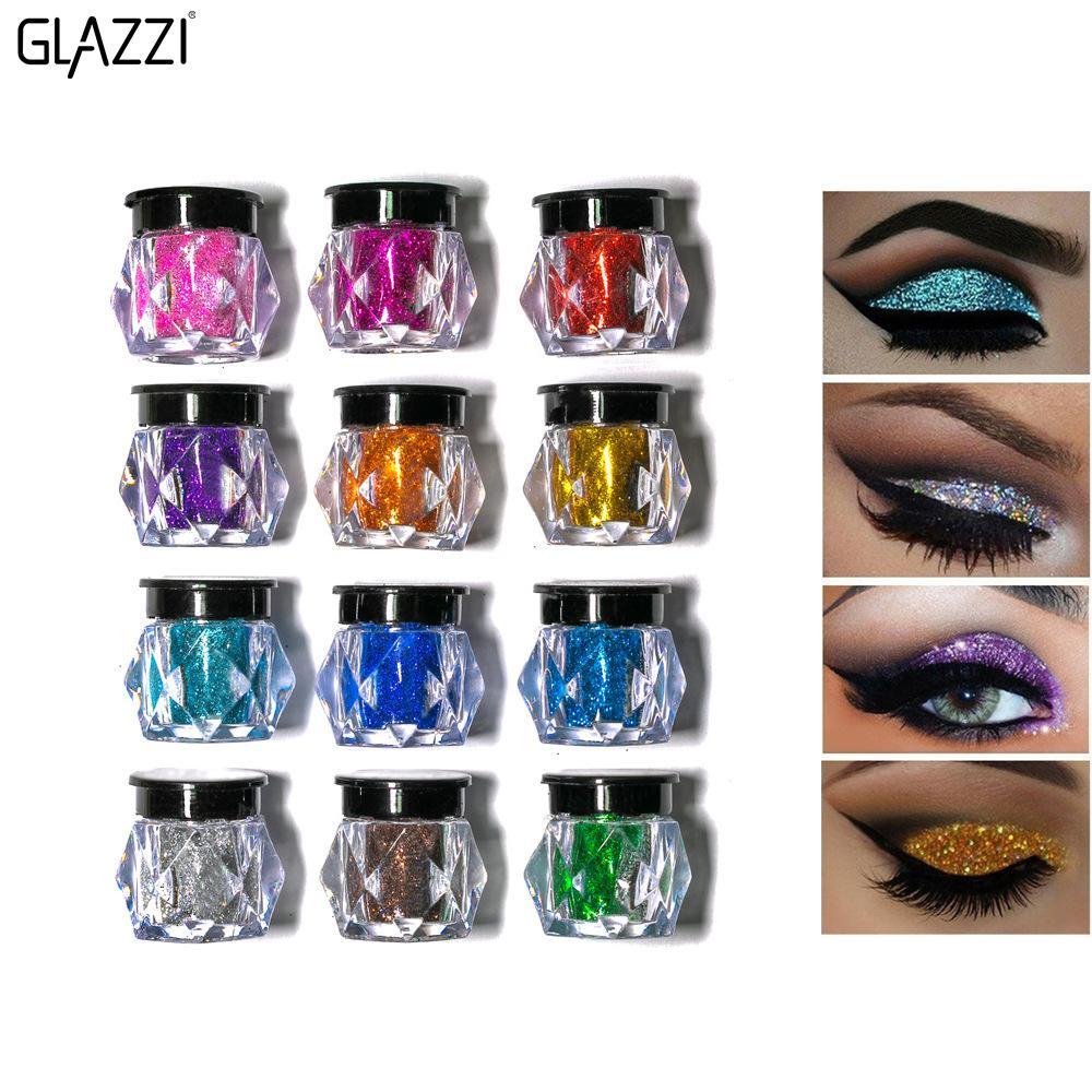 Glitter Eyeshadow Shimmer Powder Pack Of 12 & 6