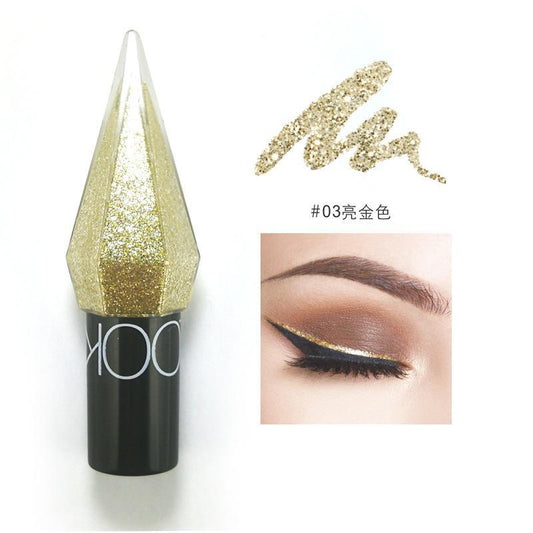 Glow Eyeliner Liquid Mini Five-color Shimmer Eyeshadow Paste Smooth Fine Brush Head Cross-border Beauty Makeup