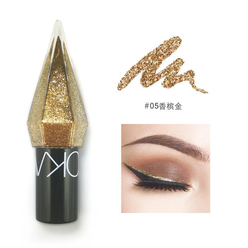 Glow Eyeliner Liquid Mini Five-color Shimmer Eyeshadow Paste Smooth Fine Brush Head Cross-border Beauty Makeup