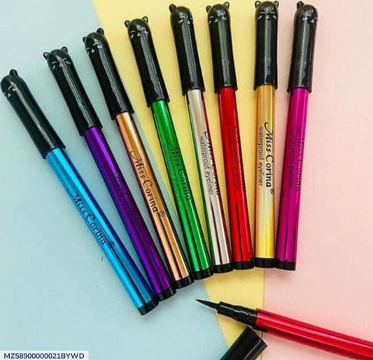 Matte Gel Eyeliner Set - Vibrant Color Selection