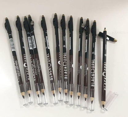 2 in 1 Eye Pencil With Sharpener, Pack of 12 & 6