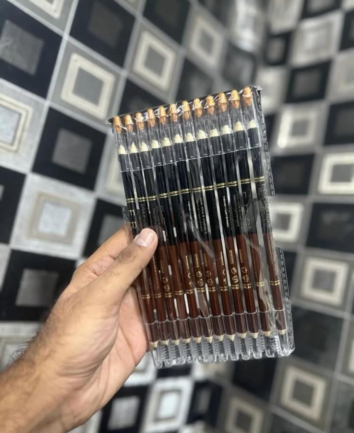 2 in 1 Eye Pencil With Brush, Pack Of 12