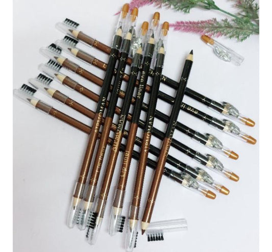 2 in 1 Eye Pencil With Brush, Pack Of 12