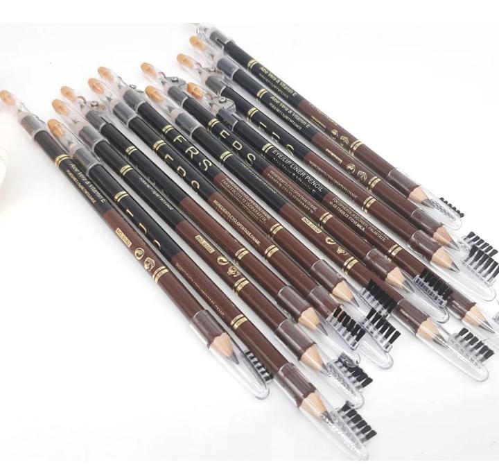 2 in 1 Eye Pencil With Brush, Pack Of 12