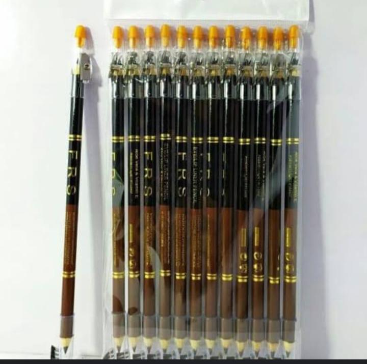 2 in 1 Eye Pencil With Brush, Pack Of 12