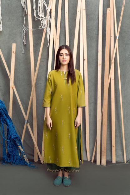 2 Pcs Women's Unstitched Embroidered Suit
