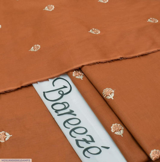 2 Pcs Women's Unstitched Embroidered Suit