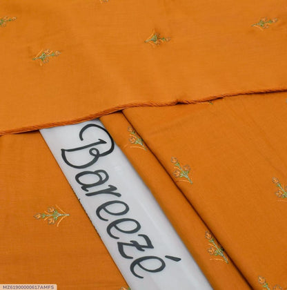 2 Pcs Women's Unstitched Embroidered Suit
