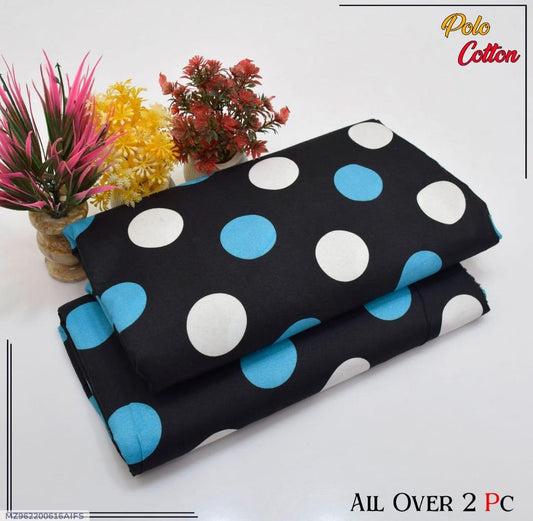2 Pcs Women's Unstitched Printed Suit