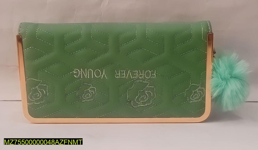 Women Leather Embroidered Clutch
