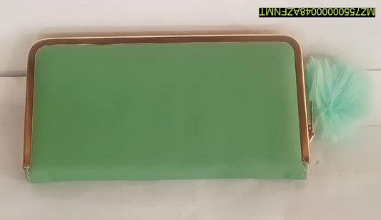 Women Leather Embroidered Clutch