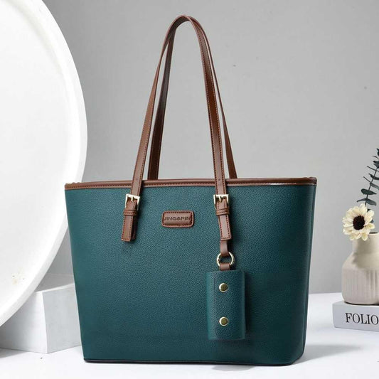 Versatile Women's Rexine Tote Bag - 1 Pc in Stunning Colors