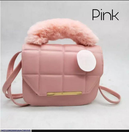 Girl's Rexine Plain Shoulder Bag