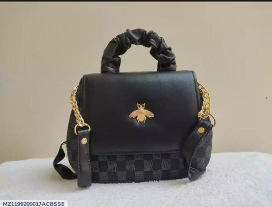 Girl's Rexine Printed Shoulder Bag