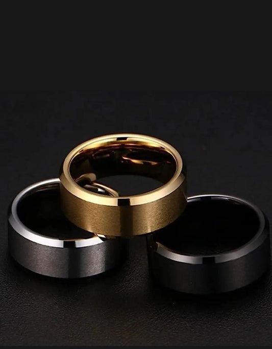 Stylish Steel Adjustable Ring for Men - Unique Design - 1 Pc