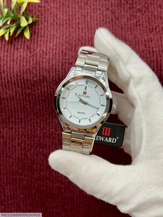 Men's Quartz Analog Watch - Stainless Steel Chain Strap, 1 Pc