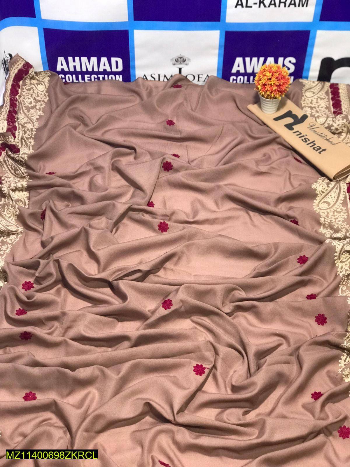 Lawn Embroidered Festive Women Shawl