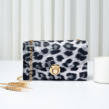 Bag Women's New 2022 Mini Leopard Print Bag Retro Chain Bag Shoulder Crossbody Bag
