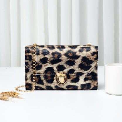 Bag Women's New 2022 Mini Leopard Print Bag Retro Chain Bag Shoulder Crossbody Bag