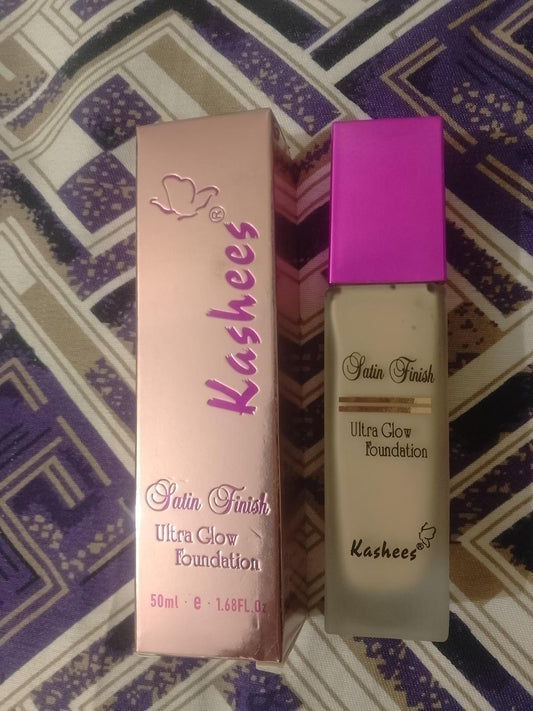 Glowy Foundation - 24 Hours Full Coverage, 1 Pcs Creamy Texture