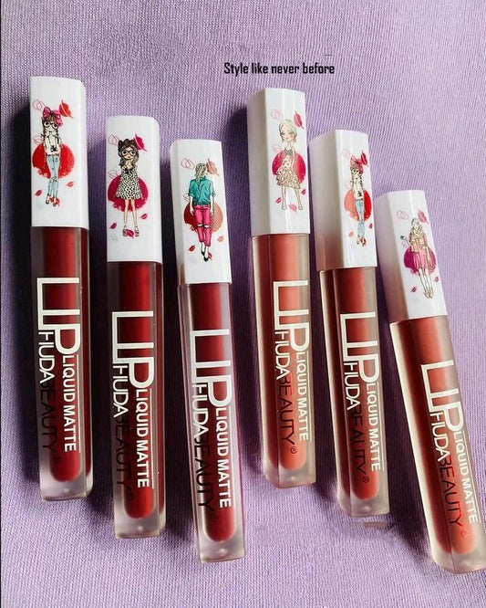 Multicolor High Pigmented Matte Lip Gloss - 3 Pcs Set