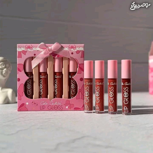 4 Pcs High Pigmented Multicolor Matte Lip Gloss Set