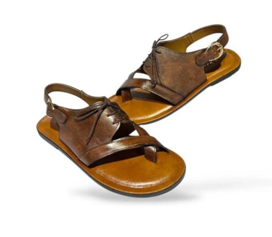 Men's Leather Semi-Formal Sandals