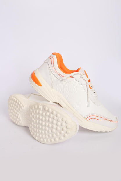 Men's White Synthetic Leather Casual Gripper - Perfect for Running & Everyday Wear