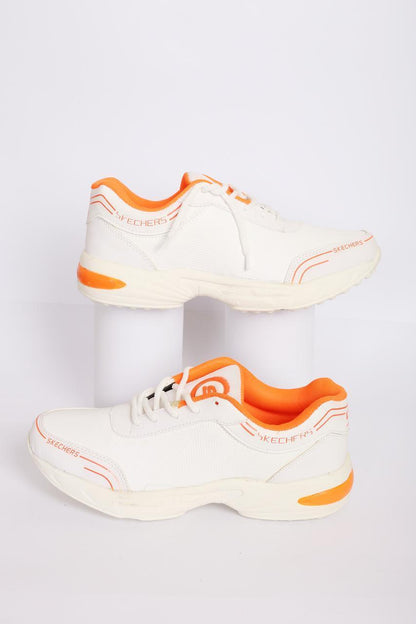 Men's White Synthetic Leather Casual Gripper - Perfect for Running & Everyday Wear