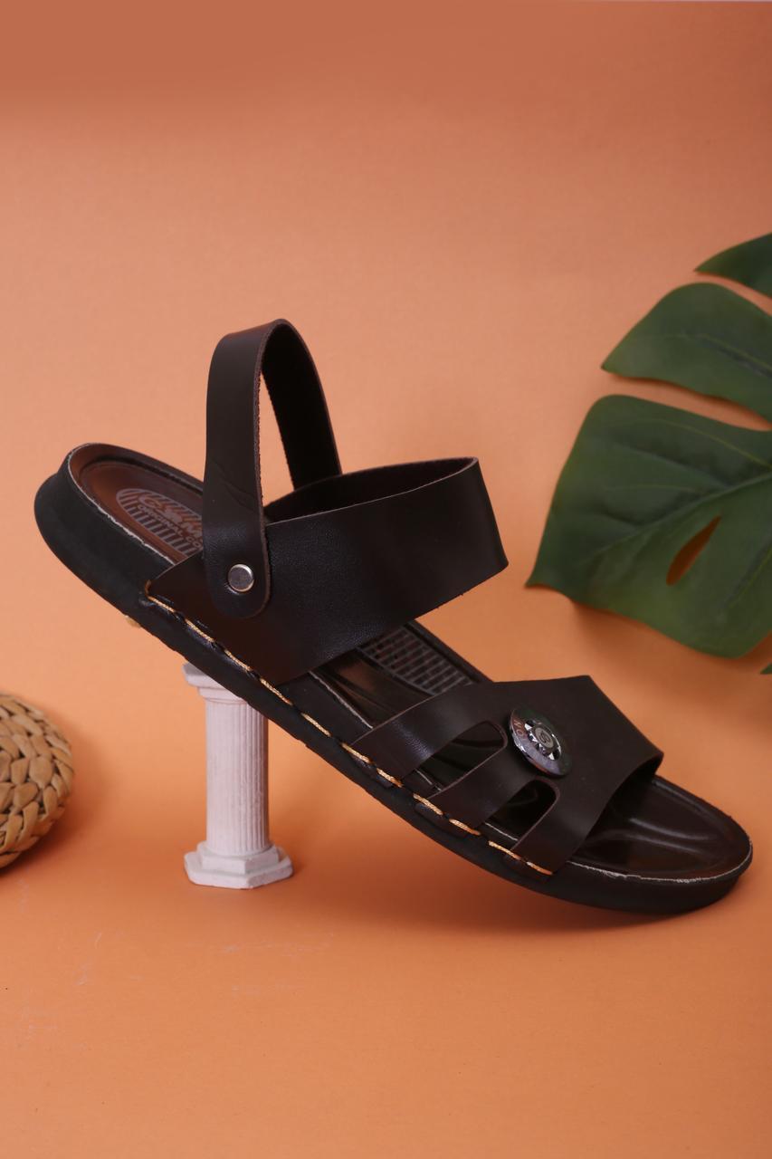 Men's Casual Synthetic Leather Sandals - 1 Pcs - Stylish &amp; Comfortable