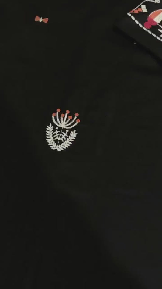 2 Pcs Women's Unstitched Embroidered Suit
